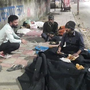 Food distribution for homeless